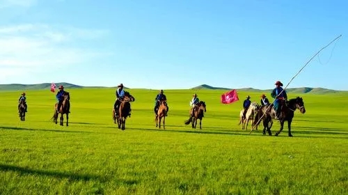 草原骑马 草原骑马